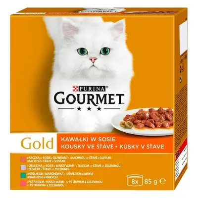 Purina Konzerva pro kočky GOURMET, mix, 8x85 g