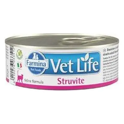 Vet Life Natural (Farmina Pet Foods) Konzerva pro kočky VET LIFE NATURAL, struvite, 85 g