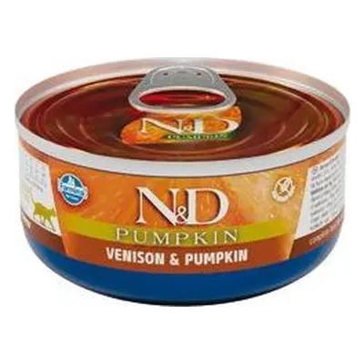 N&D (Farmina Pet Foods) Konzerva N&D CAT PUMPKIN Adult, Venison & Pumpkin, 70 g