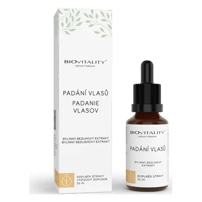 Biovitality Kapky proti padání vlasů Biovitality, bezlihová tinktura, 25 ml