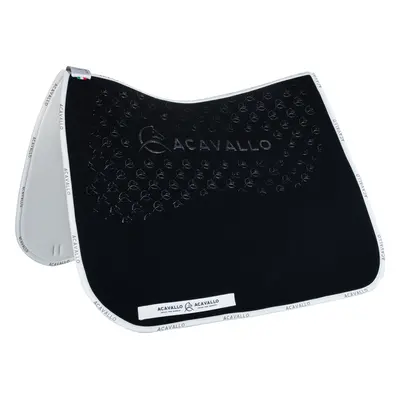 ACAVALLO Dečka podsedlová Gel Grip & Bamboo Fiber Acavallo, drezurní, černá/bílá