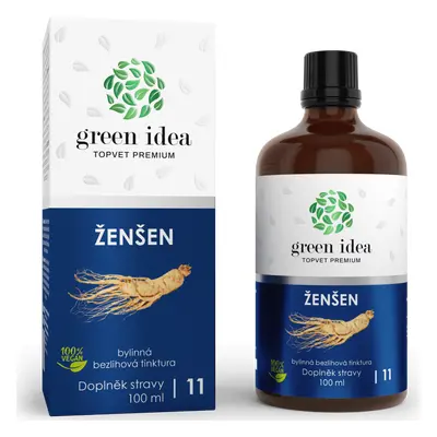 Green idea Tinktura bezlihová Ženšen GREEN IDEA, 100 ml