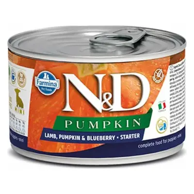 N&D (Farmina Pet Foods) Konzerva pro štěňata PUMPKIN Starter Lamb & Blueberry Mini N&D, 140 g