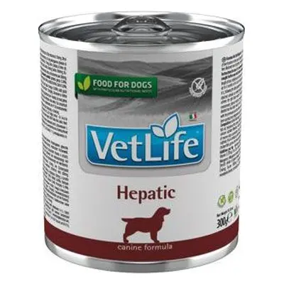 Vet Life Natural (Farmina Pet Foods) Konzerva pro psy VET LIFE NATURAL, hepatic, 300 g