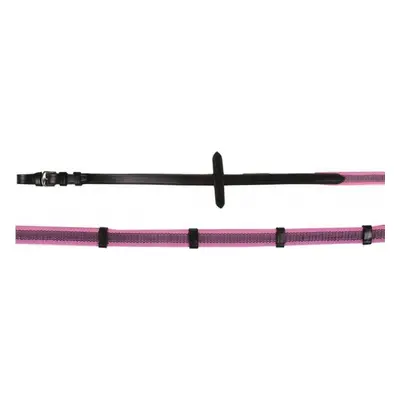 HKM Otěže Colour HKM, různé délky, black/pink