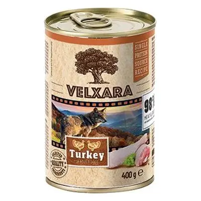 Konzerva pro psy Velxara Paté Dog Adult Turkey, 400 g