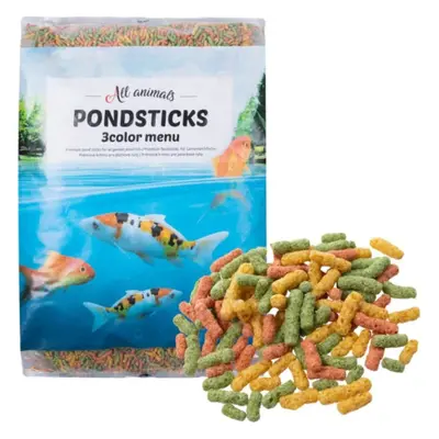 Granulky pro rybyčky All Animals KOI Pond Sticks 3 color menu, 15 l