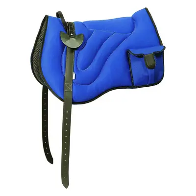 Pad jezdecký Bareback Umbria Equitazione s kapsou, COB/FULL, royal blue