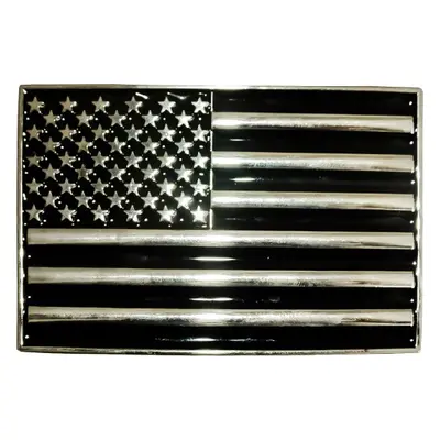 Stars & Stripes Spona na opasek GS-441 Stars & Stripes, black/silver