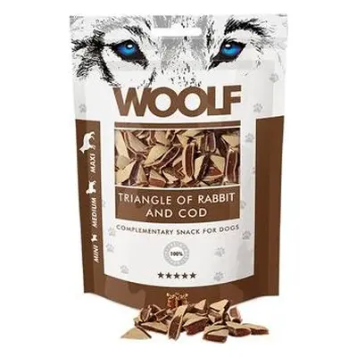 Woolf Pamlsky pro psy WOOLF, Rabbit and Cod Triangle, 100 g