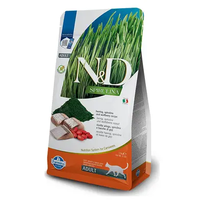 N&D (Farmina Pet Foods) Granule pro kočky N&D SPIRULINA, Adult, Herring & Wolfberry, 1,5 kg