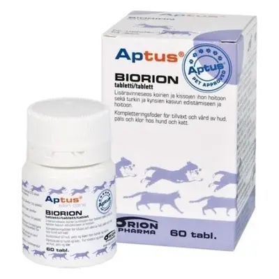 Orion Pharma Animal Health Biorion pro psy a kočky Aptus® Biorion™, na kůži a srst, 60 tbl