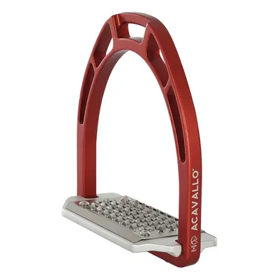 ACAVALLO Třmeny Arco Evolution Alupro Aluminium Acavallo, 13 cm, red