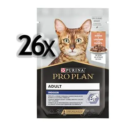 Kapsičky pro kočky ProPlan Housecat, losos, 26x85 g