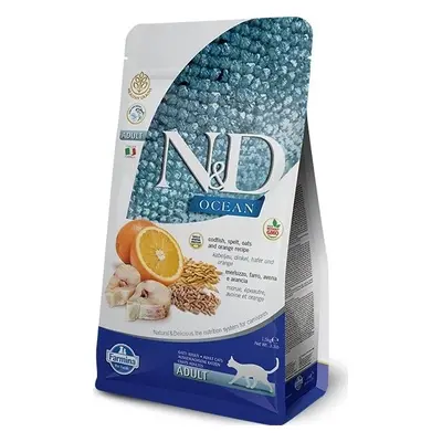 N&D (Farmina Pet Foods) N&D LG OCEAN CAT Adult Codfish & Orange 10 kg