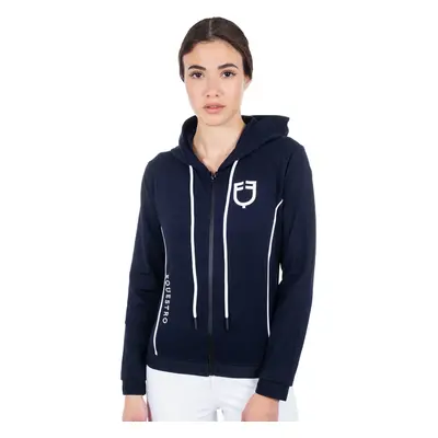 EQUESTRO Mikina Interlock EQUESTRO, se zipem, dámská, navy/white