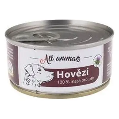 All Animals Konzerva pro psy ALL ANIMALS, hovězí mleté, 100 g