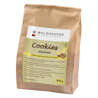 WALDHAUSEN Pamlsky pro koně Cookies Waldhausen, 500 g, banánové