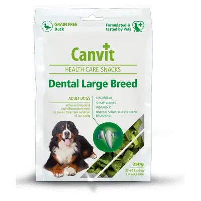 Canvit Snacks Dental Large Breed-Duck 250 g