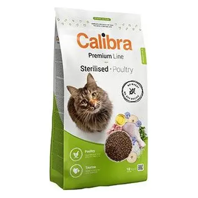 Granule pro kočky Calibra Cat Premium Line Sterilised Poultry, 10 kg