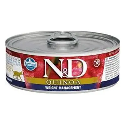 N&D (Farmina Pet Foods) N&D CAT QUINOA Adult Weight Mnmgmt Lamb & Brocolli 80 g