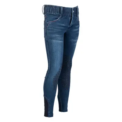 HKM Rajtky Aymee Denim HKM, s gripem na kolenou, dětské, deep blue