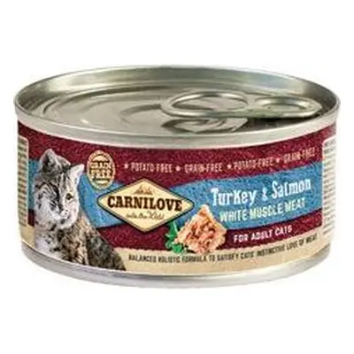 Konzerva Carnilove White Mus Meat Turkey&Salmon Cats, 100 g