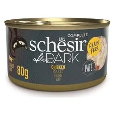 Konzerva pro kočky Schesir Cat After Dark Paté kuře, 80 g