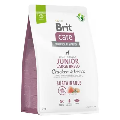 Granule Brit Care Dog Sustainable Junior Large Breed, 3 kg