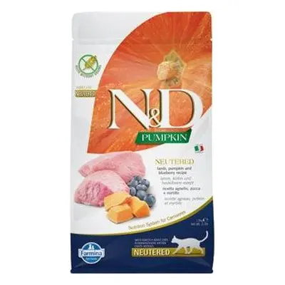 N&D (Farmina Pet Foods) Granule pro kočky N&D Pumpkin CAT Neutered Lamb & Blueberry, 1,5 kg