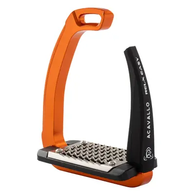 ACAVALLO Třmeny bezpečnostní Rel-X EASY Acavallo, 12,5 cm, orange