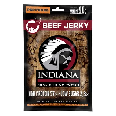 INDIANA s.r.o. Jerky INDIANA, hovězí Peppered, 90 g