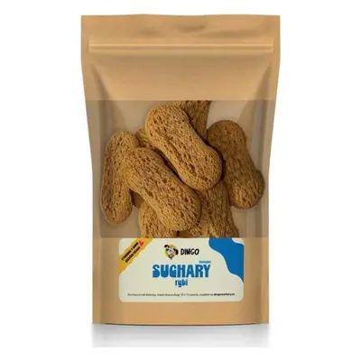 Pamlsky pro psy DINGO suchary rybí bezlepkové, 250 g