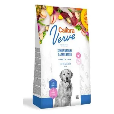 Granule Calibra Dog Verve GF Senior M&L Chicken&Duck, 12 kg