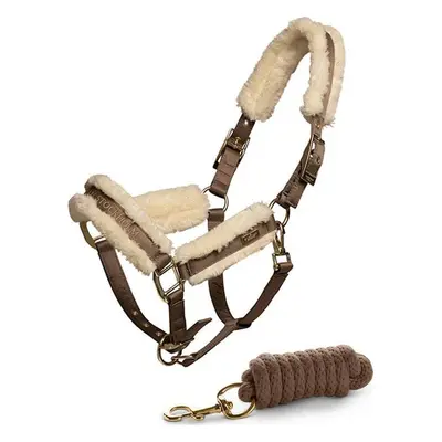 EQUESTRIAN STOCKHOLM Set ohlávky s vodítkem Champagne Equestrian Stockholm, beige