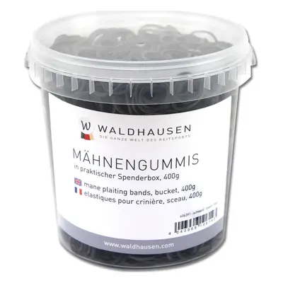 WALDHAUSEN Gumičky do hřívy Waldhausen, 400 g, černé