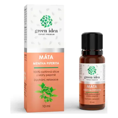 Green idea Silice 100% - Máta GREEN IDEA, 10 ml