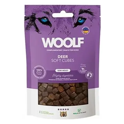 Woolf Pamlsky pro psy WOOLF, Soft Cubes Deer, 100 g