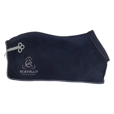 ACAVALLO Deka odpocovací fleece Acavallo, navy/grey Délka zad: