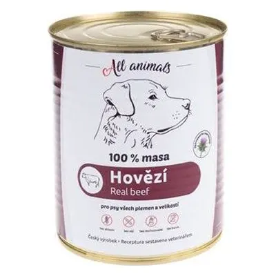 All Animals Konzerva pro psy ALL ANIMALS, hovězí, 800 g