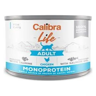 CALIBRA Konzerva pro kočky CALIBRA, kuřecí, 200 g