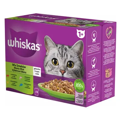 Kapsičky pro kočky Whiskas Core, Mix. výběr želé, 12x85 g