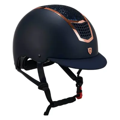 EQUESTRO Helma Eclipse Stone Mat EQUESTRO, navy/rose gold Obvod hlavy: 59-61 cm