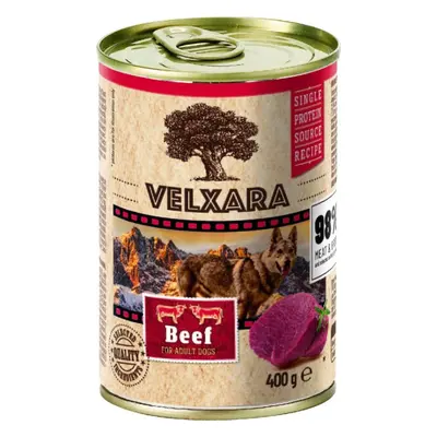 Konzerva pro psy Velxara Paté Adult Beef, 400 g