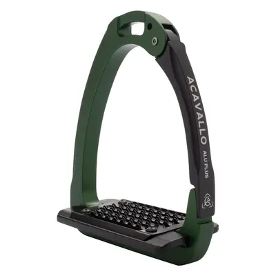 ACAVALLO Třmeny bezpečnostní Arena Aluplus 2.0 Acavallo, 12 cm, hunter green