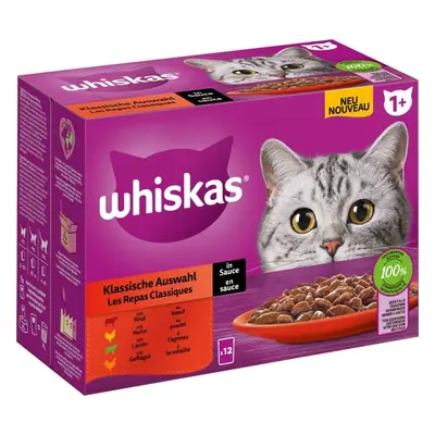 Kapsičky pro kočky Whiskas Klasický výběr ve šťávě, 12x85 g