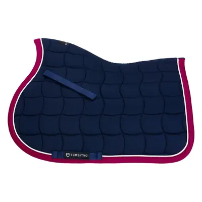 EQUESTRO Dečka podsedlová White Trim EQUESTRO, všestranná, navy/fuchsia