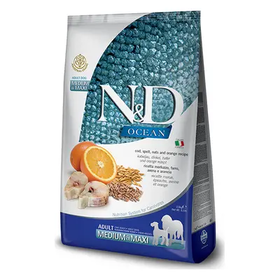 N&D (Farmina Pet Foods) N&D LG OCEAN DOG Adult M/L Codfish & Orange 2,5 kg