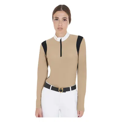 EQUESTRO Triko závodní Jersey EQUESTRO, dámské, beige