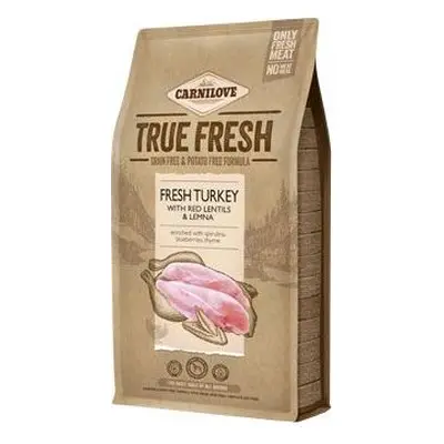 Granule pro psy Fresh Turkey with Red Lentils and Lemna Carnilove True Fresh, 4 kg